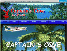 Tablet Screenshot of captainscovebarandgrill.com